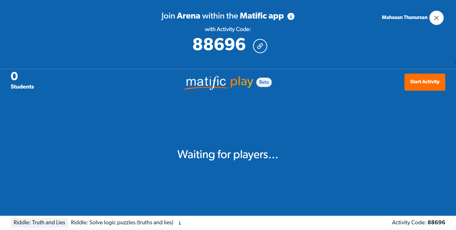 You will be redirected to another tab to host the game
