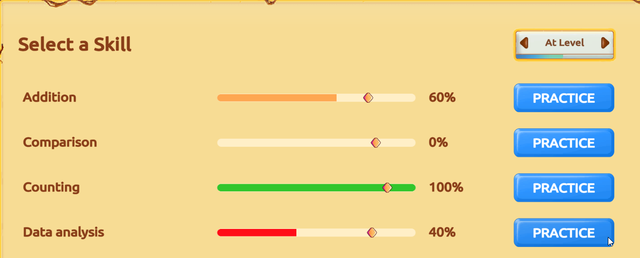 Pratik yapmak için bir beceri seçin