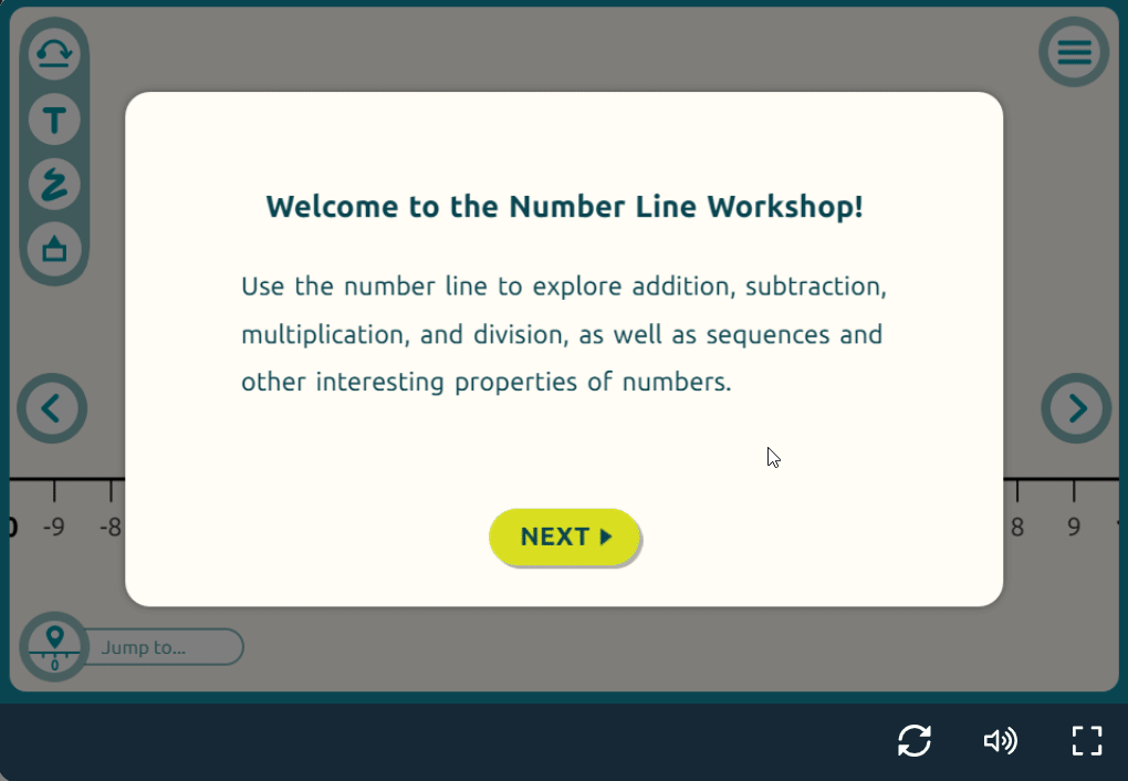 Number line workshop for Year 3