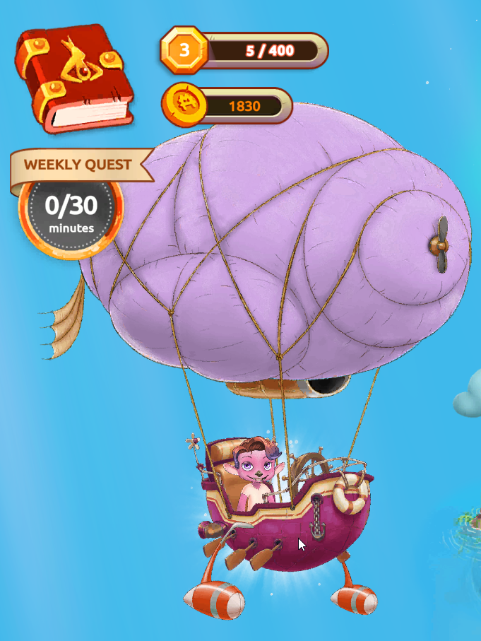 Ana ekranda karakter/ucaklarını tıklayın