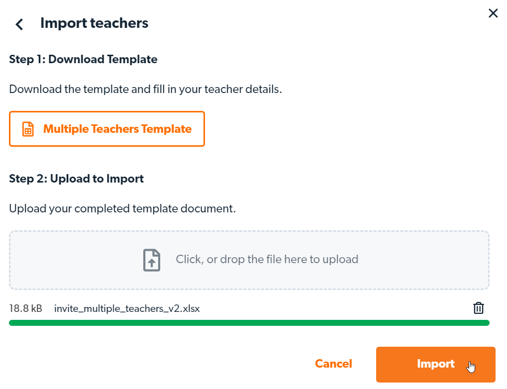 Click 'Import.'