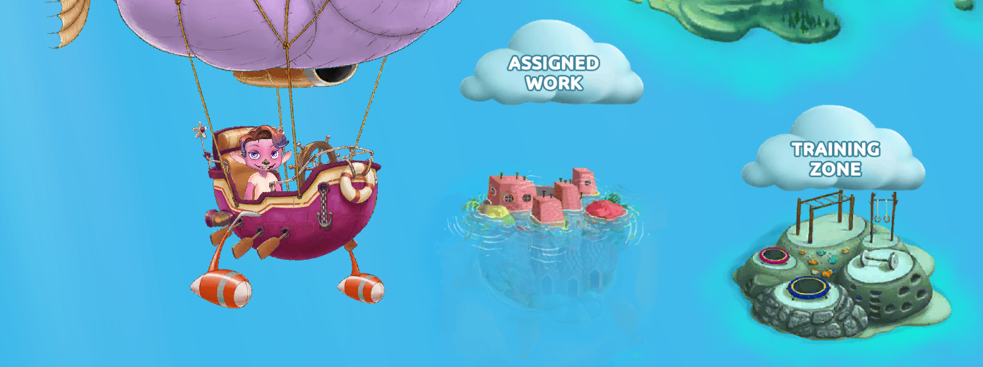 If there is no assigned work, the assigned work icon will be sunk.