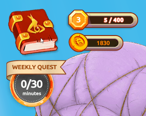 Click 'My Adventure Book'
