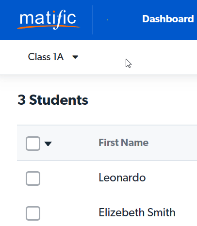Sınıfınızı seçin.