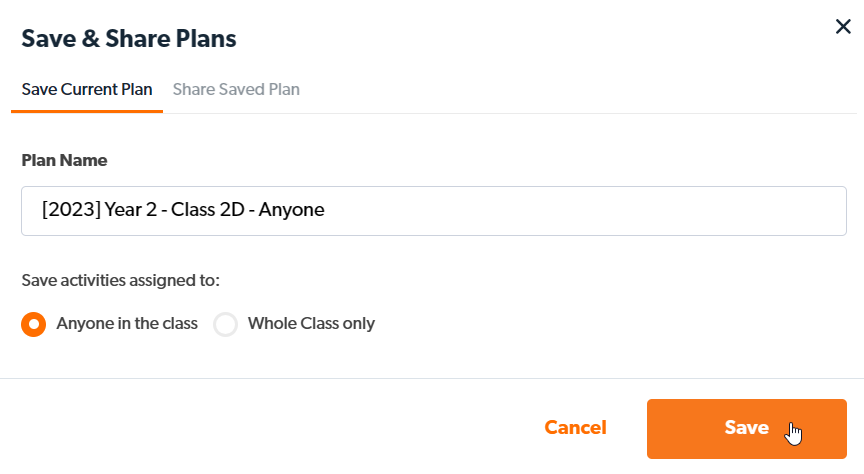 click save plan anyone.png