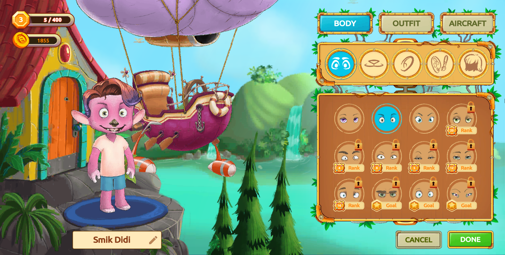 Karakter özelleştirme