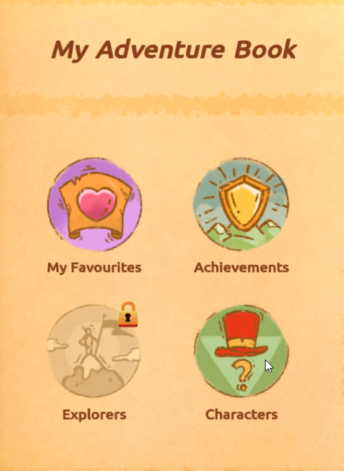 'Karakterler'i tıklayın