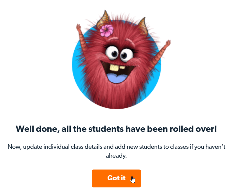 Transferência concluída com sucesso