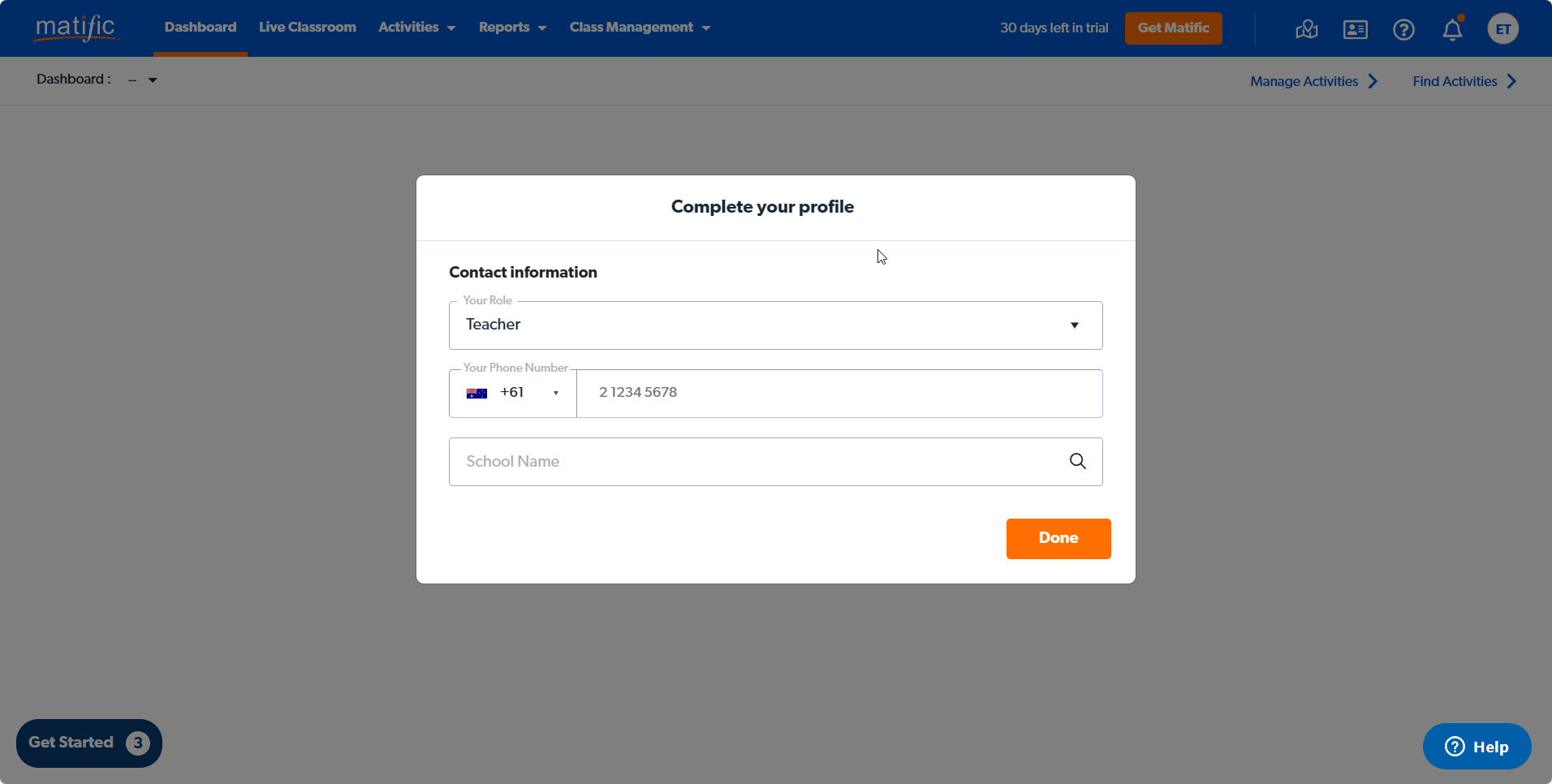 teacher onboarding complete your profile.gif