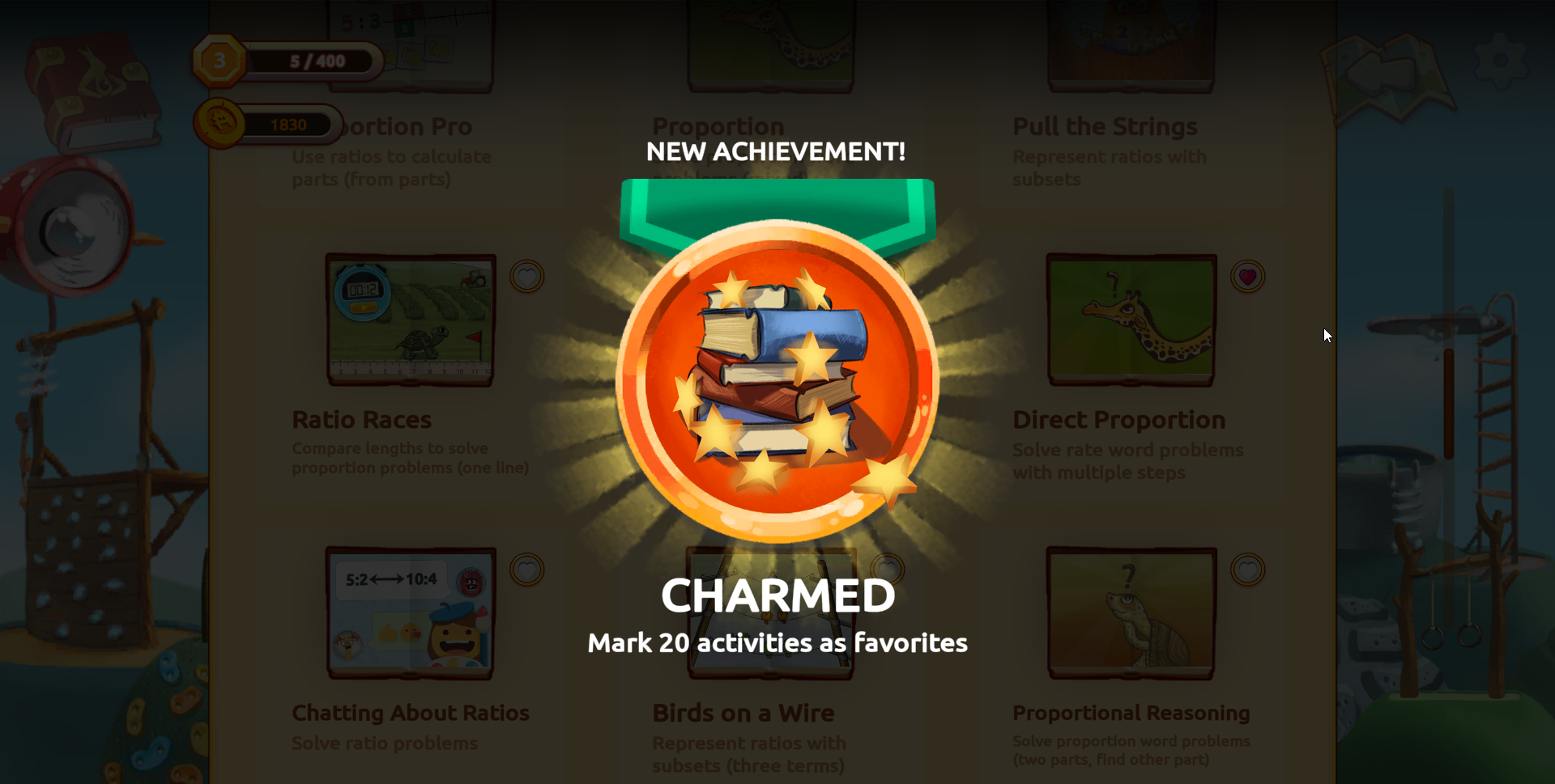 Seus alunos são notificados assim que ganham uma conquista