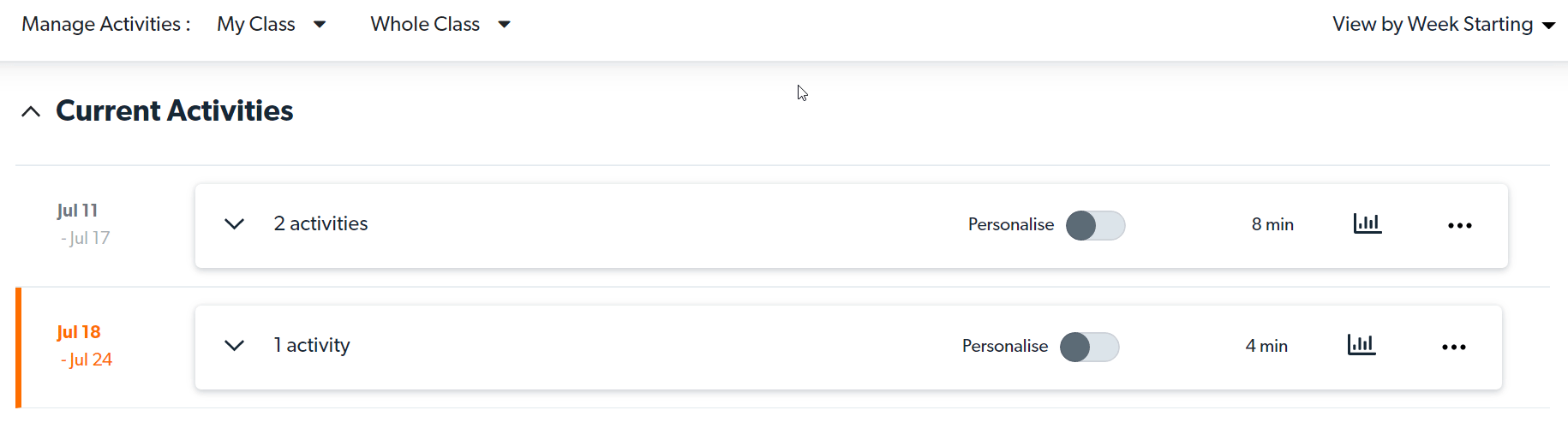 Görünümü yönet'i seçin