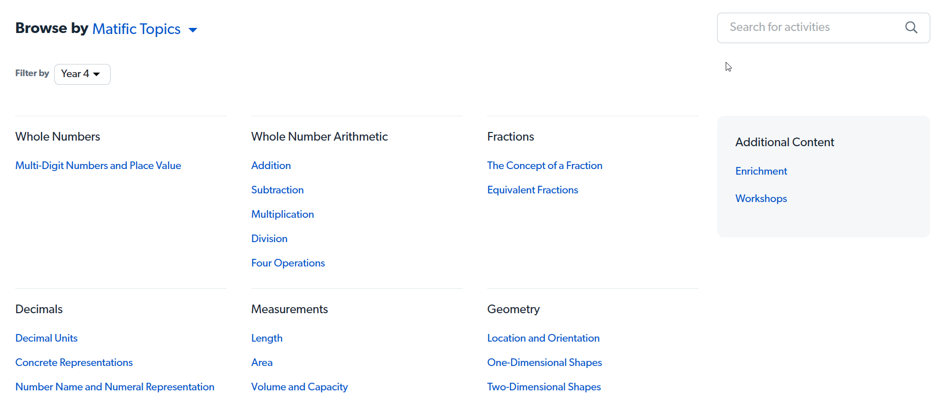 Procure pela atividade que deseja compartilhar
