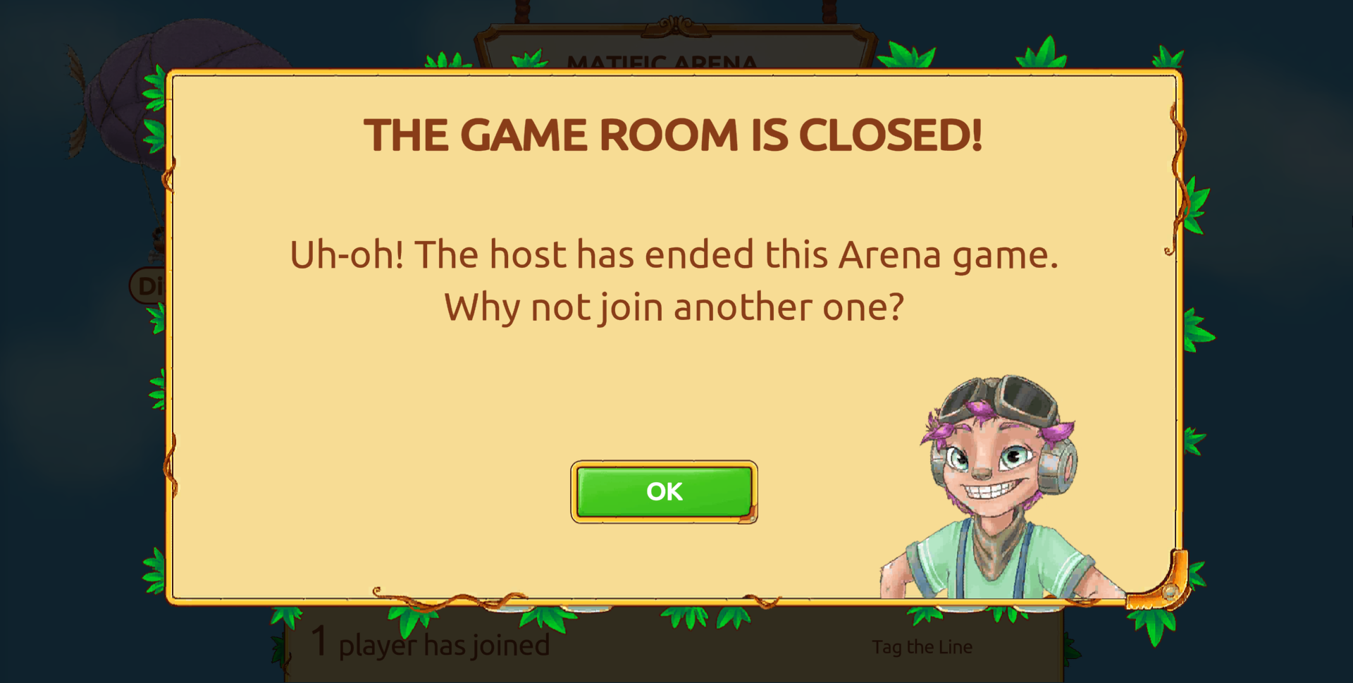 Host aborted game before starting